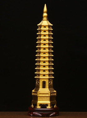 黄铜祝福中式送孩子书房书桌摆件