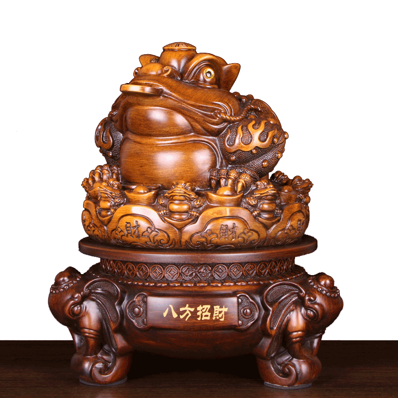 八方招财金蟾店里装饰送开工艺品