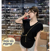 显瘦宽松遮肚子不显怀体恤弹力打底衫 上衣时尚 夏 短袖 孕妇T恤夏季