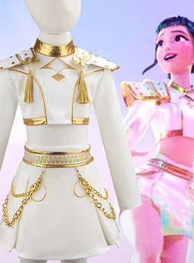 爆款韩流猎魔女团cos服K-POP鲁米佐伊米拉舞台表演打歌服团服裙子