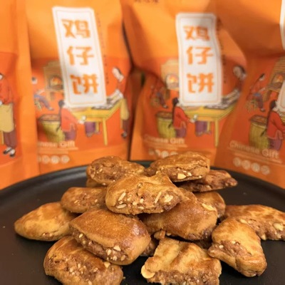 农记阿爸农国栋鸡仔饼口感软糯传统手工制广式糕点网红零食小吃货