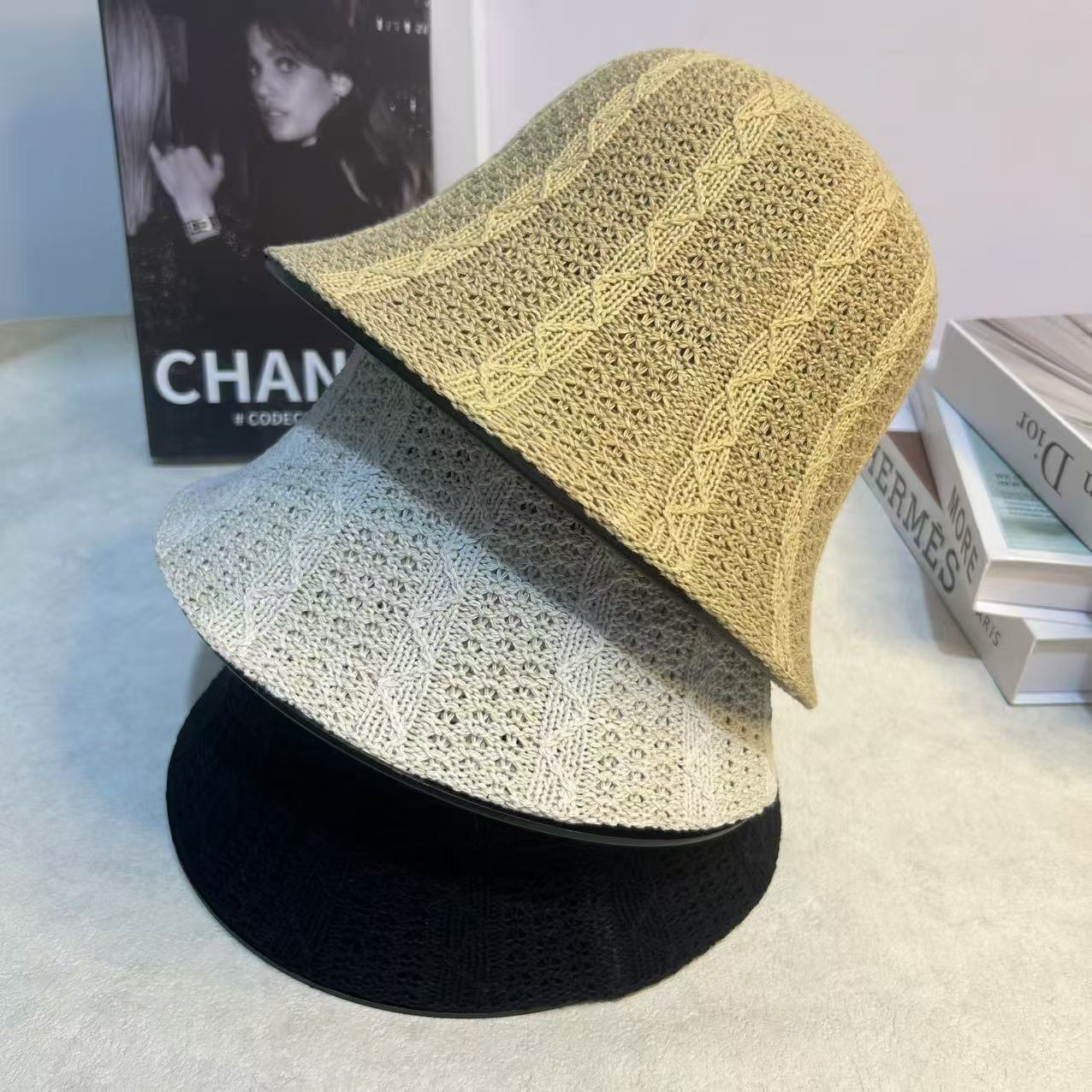 渔夫帽逛街休闲女春夏镂空盆帽