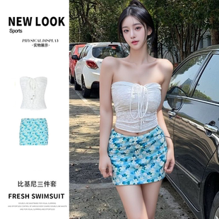泳衣女海邊沙灘裙時(shí)尚 ins純欲風(fēng)新款 度假泳裝 多巴胺穿搭少女韓版