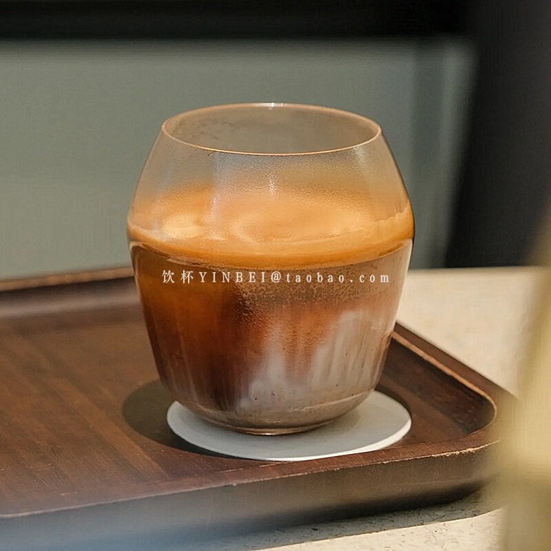 小众设计感ins透明玻璃菱形杯