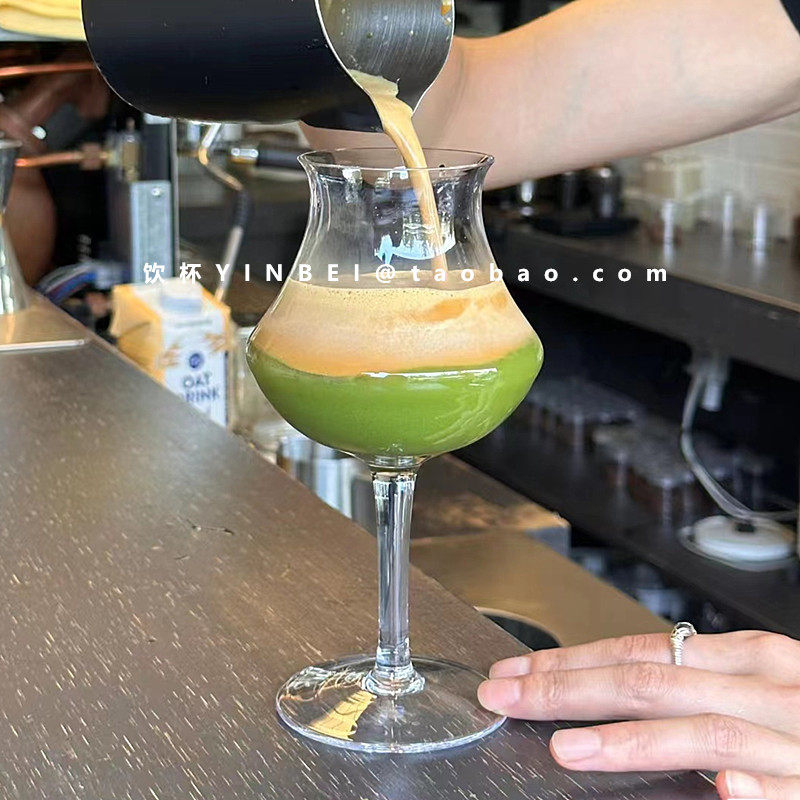 复古ins风反口玻璃鸡尾酒杯