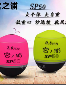日本进口宫之浦SP50大个体中通远投阿波矶钓漂海钓浮漂远投阿波漂