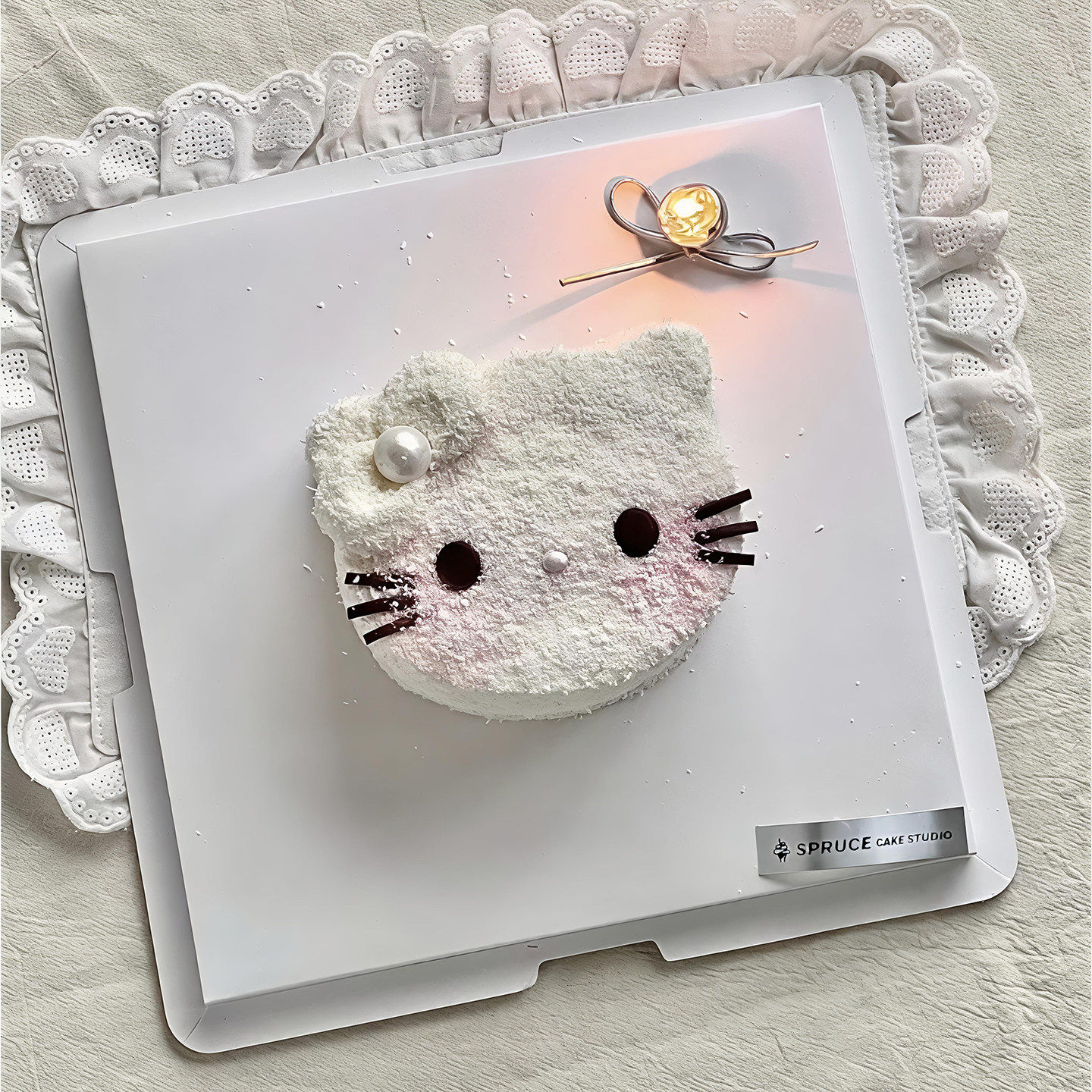 包邮网红卡通生日蛋糕模具蝴蝶结可爱kitty猫翻糖饼干塑料切模