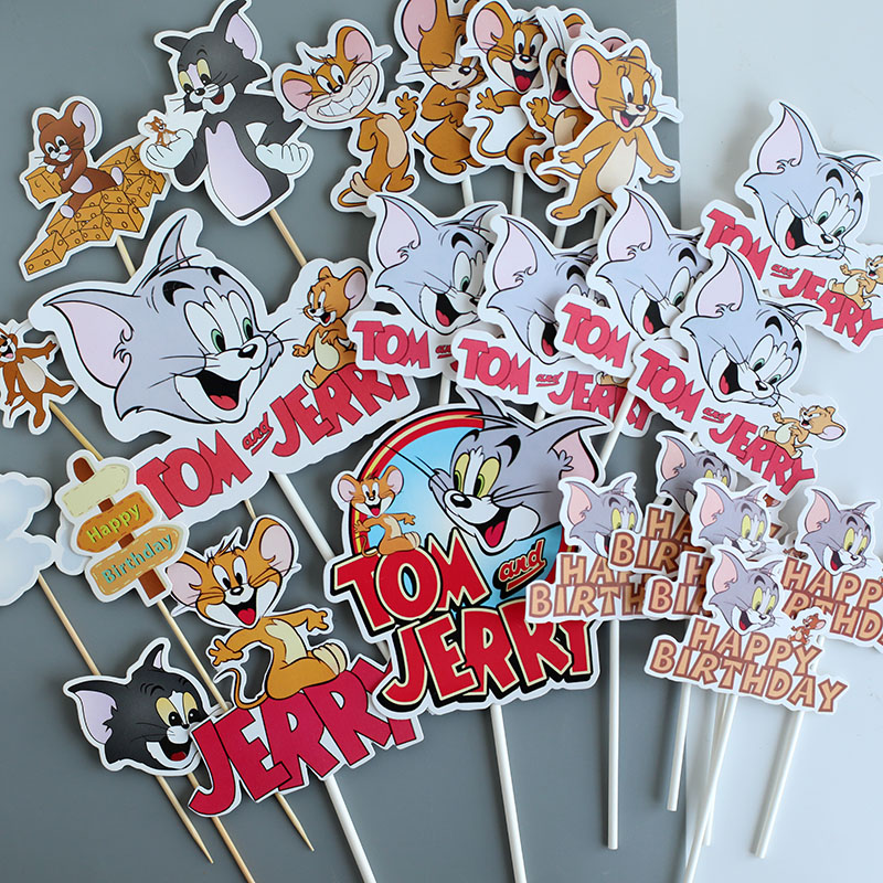 网红蛋糕装饰插件猫和老鼠