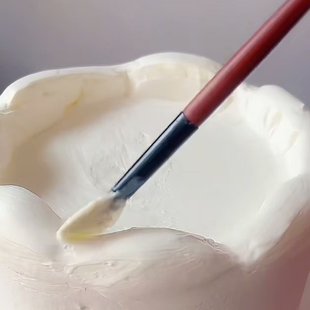 奶油立体蛋糕扇形笔刷奶油霜笔刷塑型烘焙工具羊毛柔软
