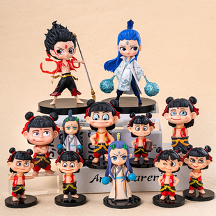 哪吒敖丙蛋糕装饰摆件龙王三太子魔丸灵珠儿童生日卡通烘焙装扮