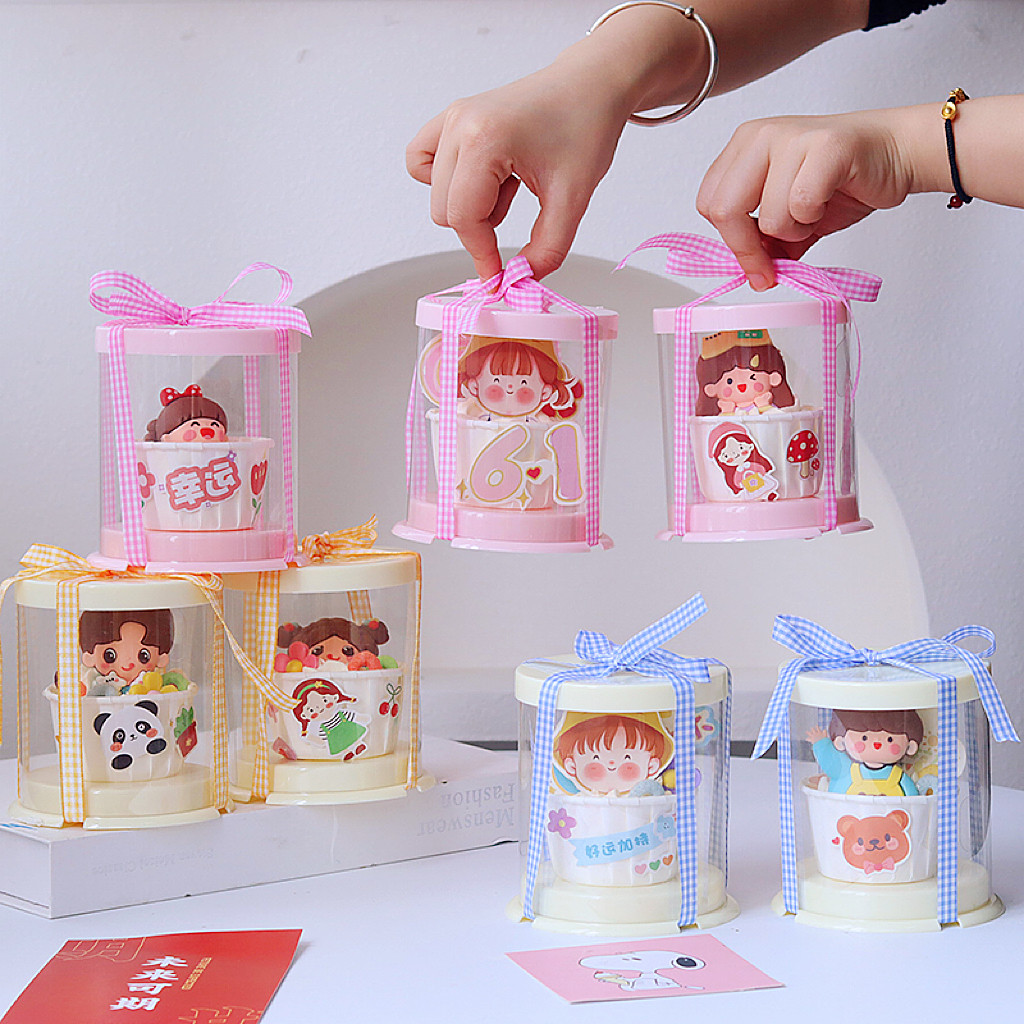 儿童卡通纸杯蛋糕装饰马芬杯包装盒迷你生日蛋糕盒2寸圆形ins插牌,节庆用品/礼品,节日装扮用品,淘宝优惠券,粉丝福利购,淘宝优惠卷