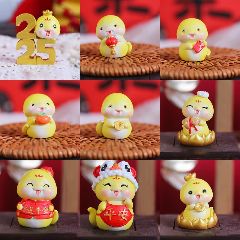 2025新年蛇宝宝蛋糕装饰