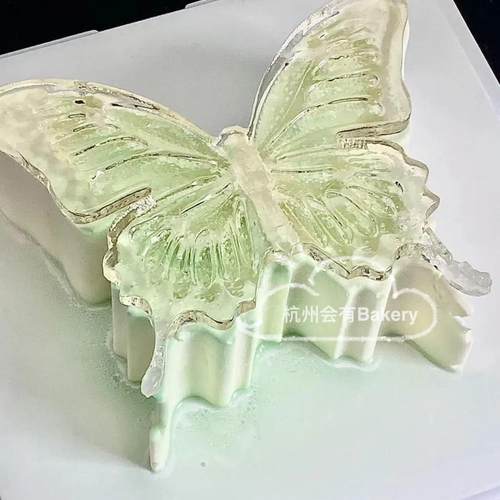 蝴蝶慕斯硅胶模具蛋糕装饰插件