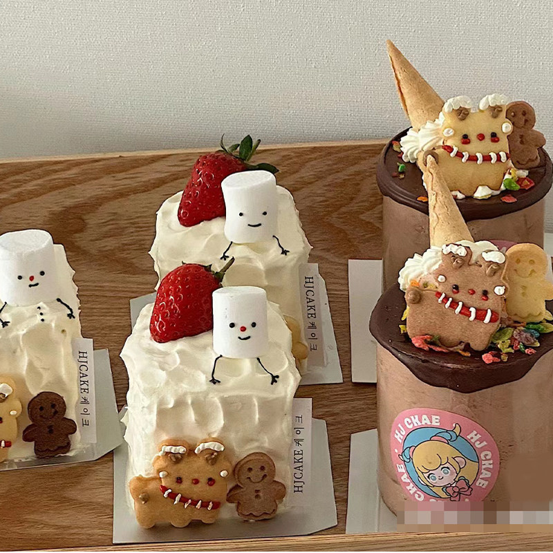 圣诞节蛋糕装饰蛋筒姜饼人麋鹿酥性饼干甜品西点纸杯插件零食点缀,节庆用品/礼品,节日装扮用品,淘宝优惠券,粉丝福利购,淘宝优惠卷