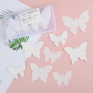 白色威化纸糯米纸蝴蝶蛋糕装饰插件唯美蝴蝶生日甜品台装扮摆件