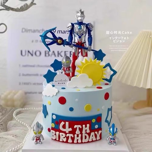 银河超人战士英雄奥特曼蛋糕装饰