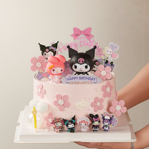 网红卡通儿童生日蛋糕装饰
