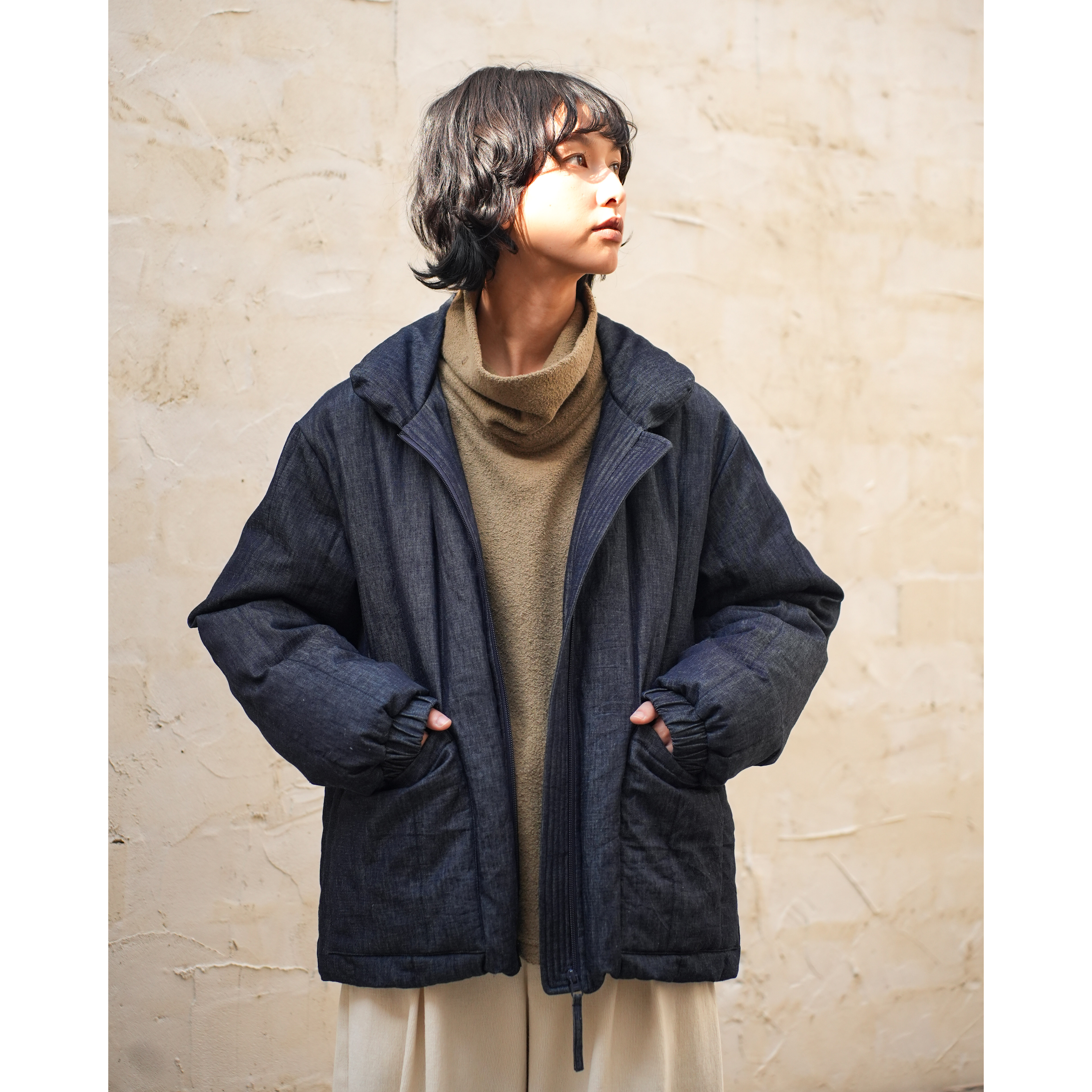 WATEREVER「空隐」亚麻棉羽绒服