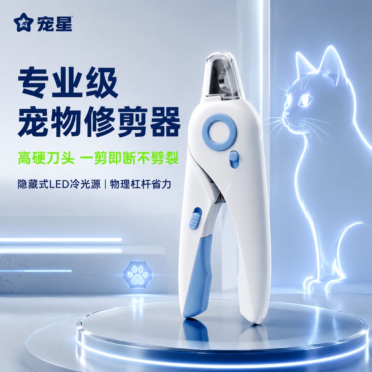 修剪猫咪专用指甲剪剪指甲神器