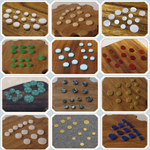 古琴徽位 十三徽 古琴标识加厚螺钿白玉云母鲍鱼壳绿松石金红玛瑙