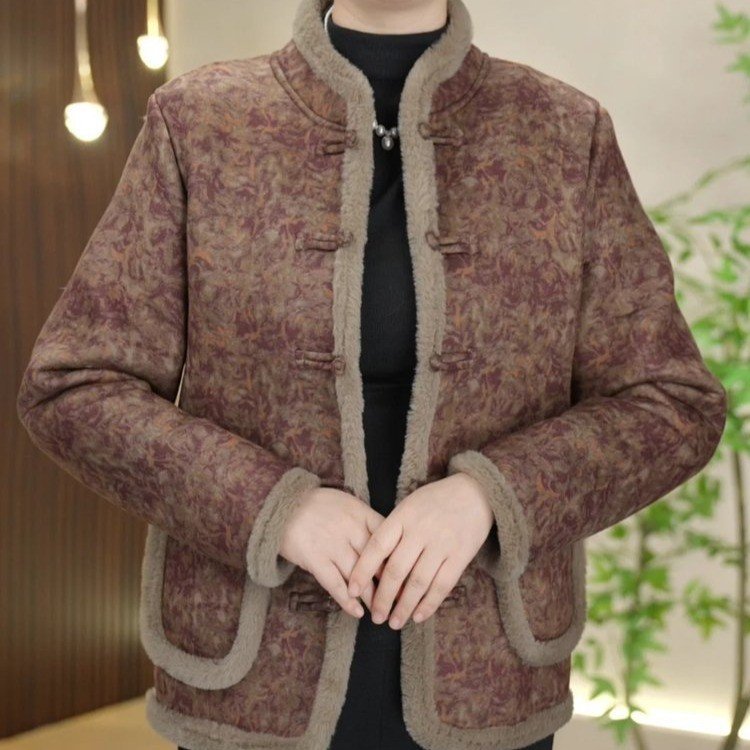 直播爆款2025冬季新款时尚立领洋气百搭减龄气质外套上衣