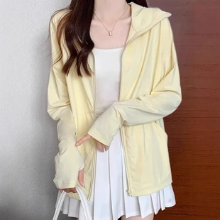 2024夏季 宽松外套女 冰丝防晒衣女外穿夏季 纯色透气薄款