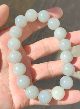 新疆和田玉籽料青花玉手串