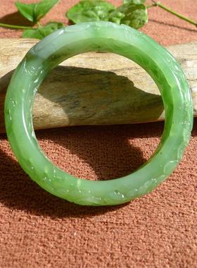 手镯玉石凤凰梅花和田玉碧玉手饰