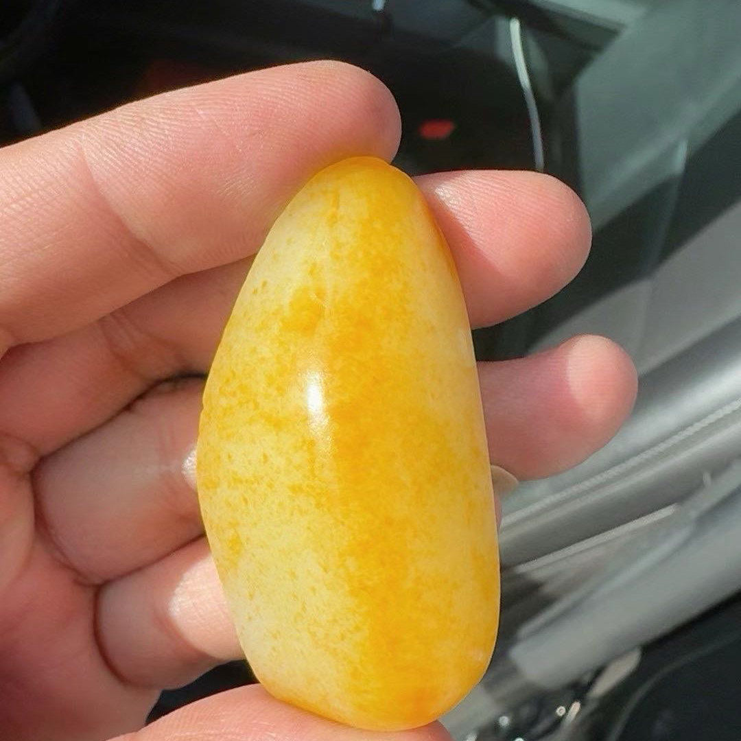 正宗新疆和田玉籽料洒金皮羊脂白玉原石切料做料挂件吊坠收藏级