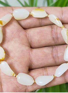 羊脂玉手链玉石原石和田玉籽料