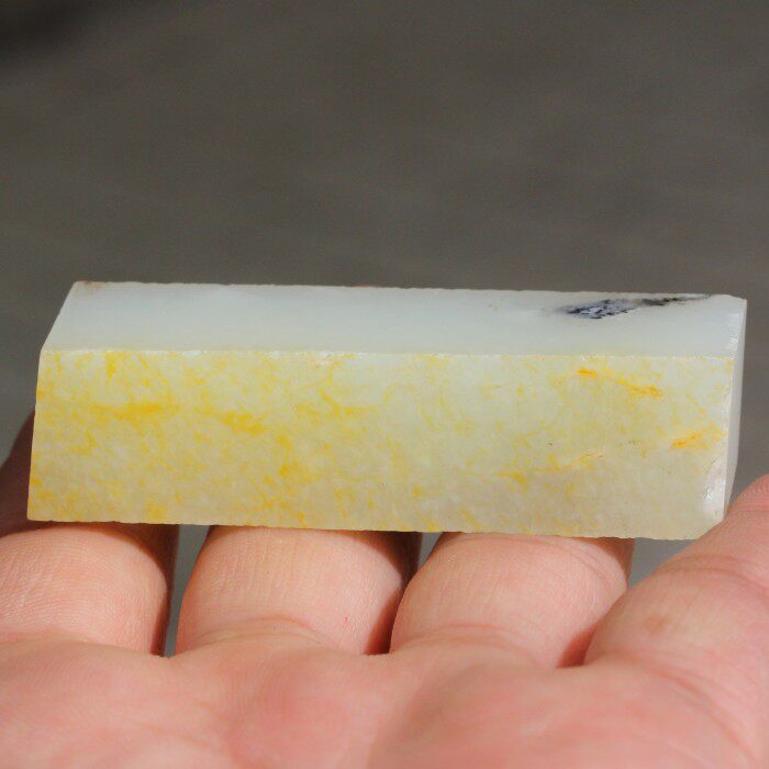 正宗新疆和田玉籽料洒金皮白玉原石切料图章印章玉石毛料做料真皮