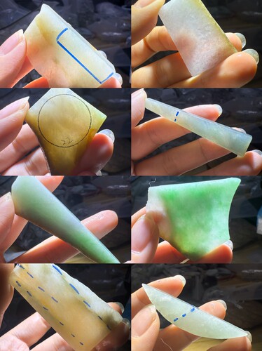 C1882-1890一图一个精品天然缅甸翡翠A货边角料保真保A假一罚三详