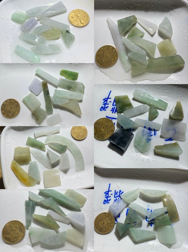 C1652-1659一图一份天然缅甸翡翠边角料保真保A假一罚三
