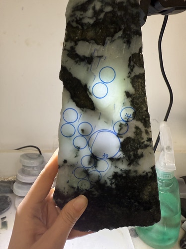 G30高糯化大板种老肉细天然缅甸翡翠边角料保真保A假一罚三