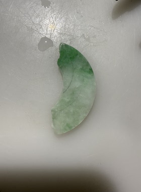O1737白底青天然缅甸翡翠A货保真保A假一罚三详情有尺寸