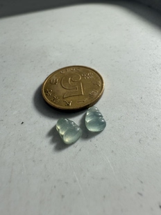 成品冰种福豆耳钉手链戒面镶嵌都可保真保A假一罚三尺寸7-5-2mm