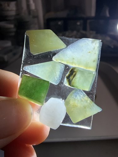 O259冰小提溜天然缅甸翡翠A货边角料保真保A假一罚三