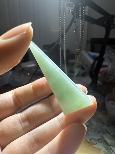 C1691果绿天然缅甸翡翠边角料保真保A假一罚三详情有尺寸