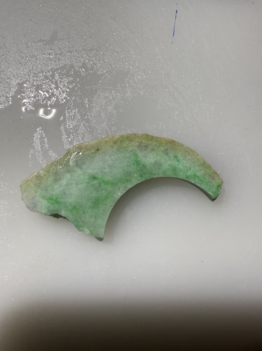 O1739白底青天然缅甸翡翠A货保真保A假一罚三详情有尺寸