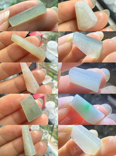 C1960-1970随形小料一图一个天然缅甸翡翠边角料保真保A假一罚三