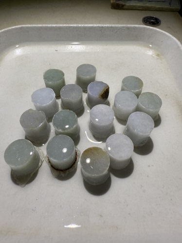 W8卡13珠子胚天然缅甸翡翠边角料保真保A假一罚三