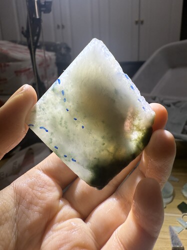 C898冰飘花天然缅甸翡翠边角料保真保A假一罚三详情有尺寸