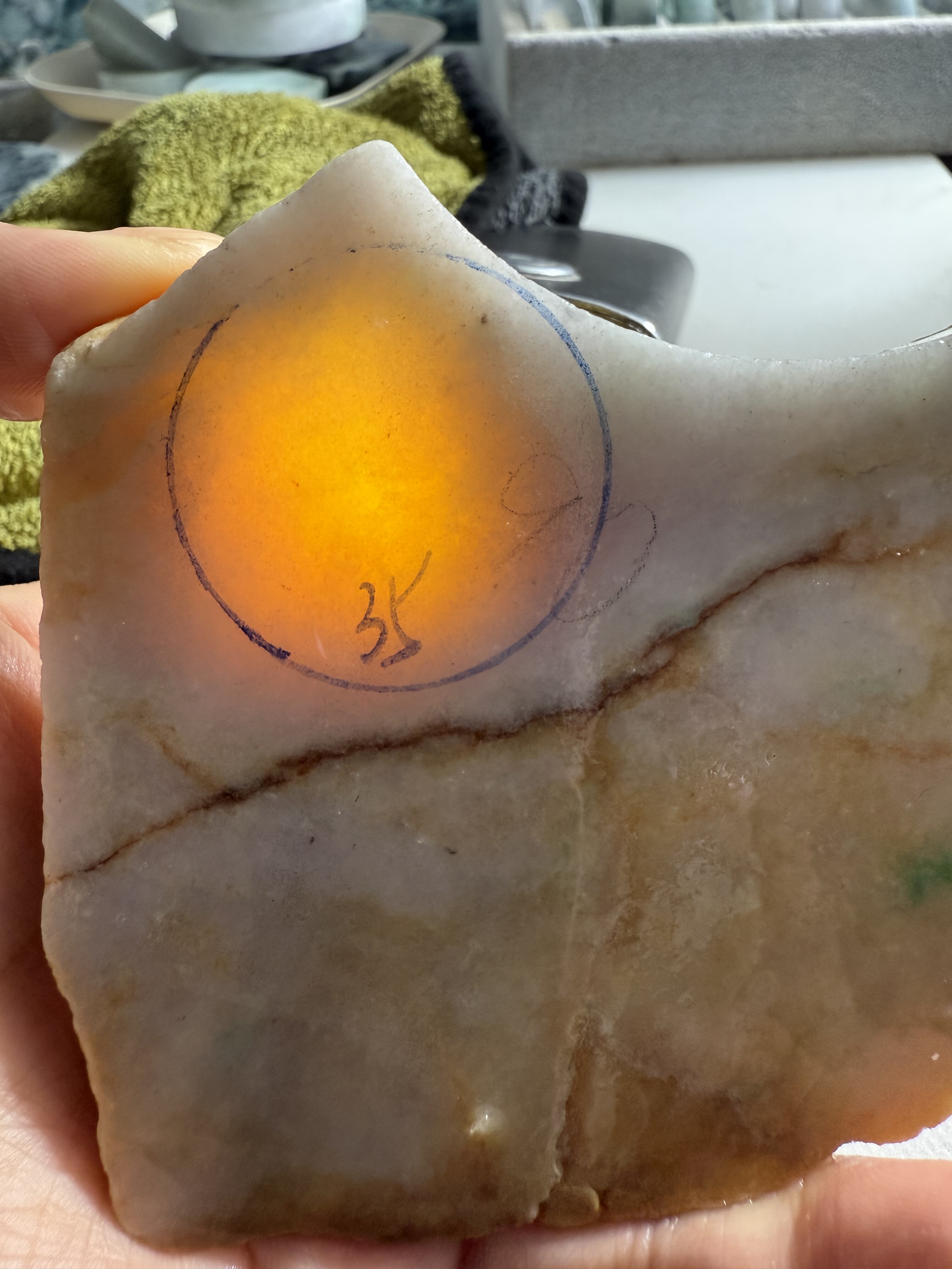 O4天然缅甸翡翠A货边角料保真保A假一罚三满20包邮