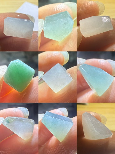 C1971-1980随形小料一图一个天然缅甸翡翠边角料保真保A假一罚三