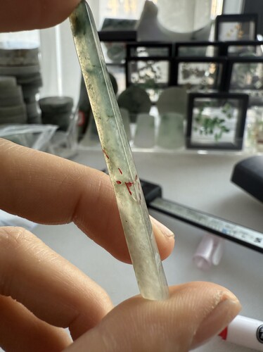 O324冰种长条天然缅甸翡翠保真保A假一罚三