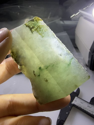 C132冰飘花天然缅甸翡翠边角料保真保A假一罚三详情有尺寸
