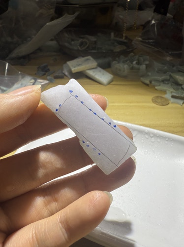C1683白月光天然缅甸翡翠边角料保真保A假一罚三详情有尺寸