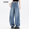 女士牛仔裤女2026新款弯刀裤春秋季高腰今年流行爆款裤子宽松显瘦