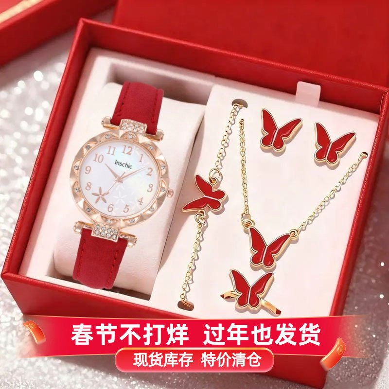 学生考试专用静音防水手表圣诞节送女生礼物15到18岁初高中生女表