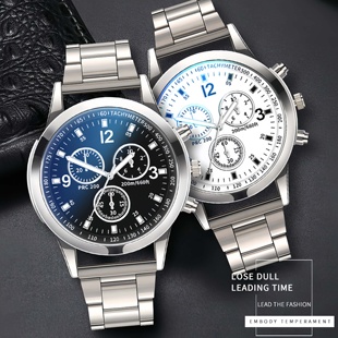 帅气炫酷大表盘腕表 男友生日礼物男款 潮流痞帅男士 简约手表礼盒装